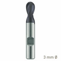 (image for) Maykestag ALUNIT HSS-Co8 Slot End Mill With Radius 3mm Short Series