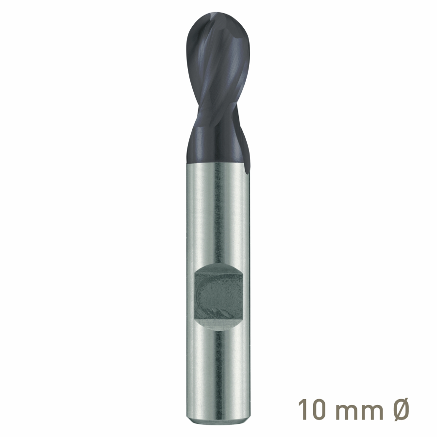 (image for) Maykestag ALUNIT HSS-Co8 ball nose end mill 10mm short series