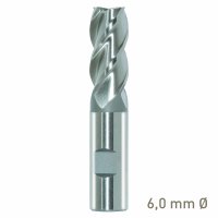 (image for) Maykestag HSS-Co8 end mill 6mm short series DIN 844 K