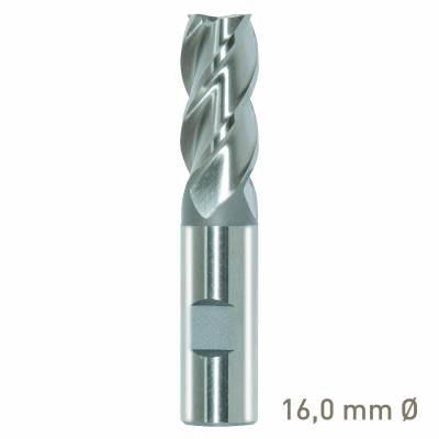 (image for) Maykestag HSS-Co8 end mill 16mm short series DIN 844 K