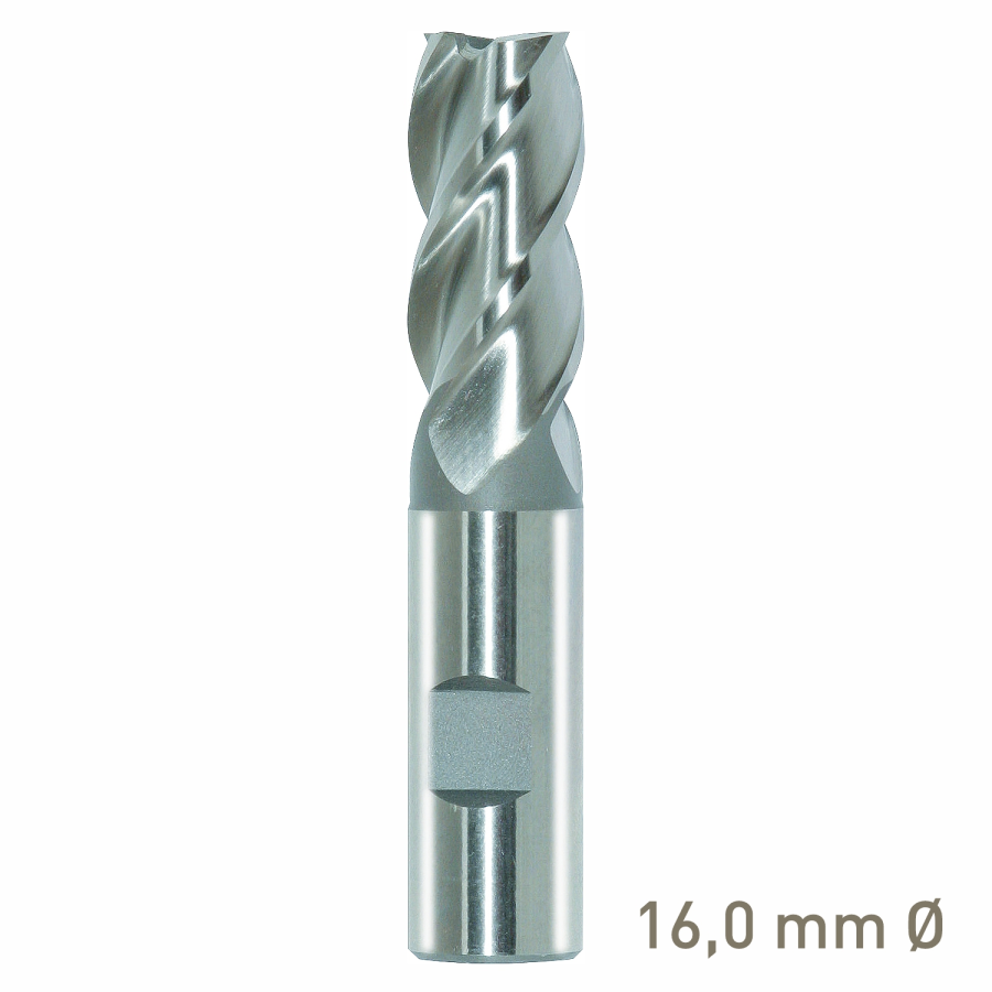 (image for) Maykestag HSS-Co8 end mill 16mm short series DIN 844 K