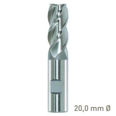 (image for) Maykestag HSS-Co8 end mill 20mm short series DIN 844 K