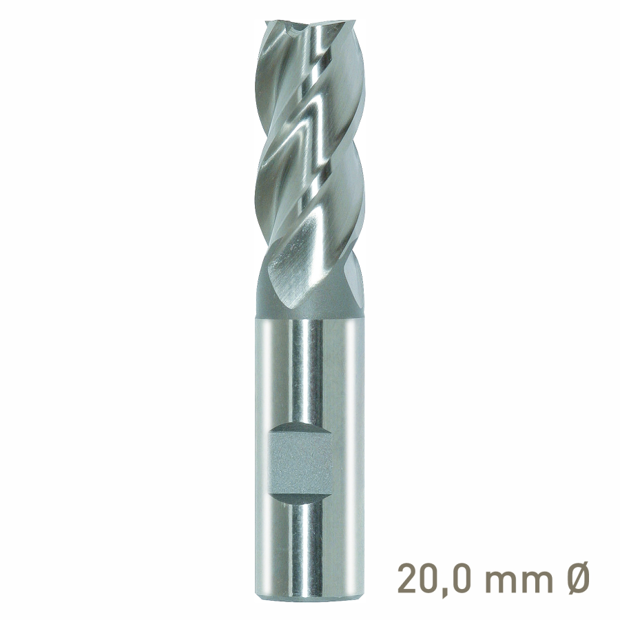 (image for) Maykestag HSS-Co8 end mill 20mm short series DIN 844 K