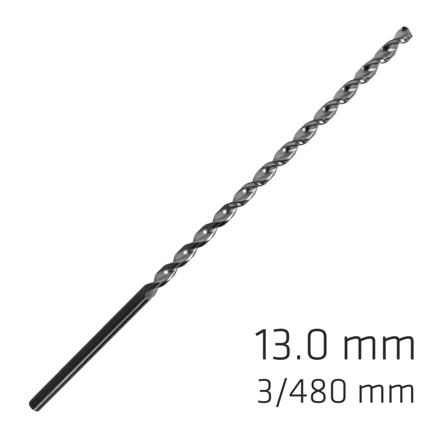 (image for) Maykestag HSS-Co5 FORTE deep-hole twist drill 13mm x 480mm DIN 1869