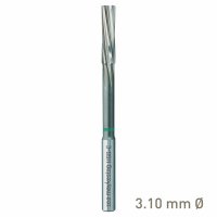 (image for) Maykestag HSS-E NC machine reamer 3.10mm H7 left-hand spiral