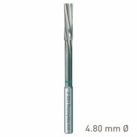 (image for) Maykestag HSS-E NC machine reamer 4.80mm H7 left-hand spiral