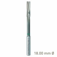 Maykestag HSS-E NC Machine Reamer 18.0mm Left-Hand Spiral Industrial (image for) Maykestag HSS-E NC Machine Reamer 18.0mm Left-Hand Spiral Industrial