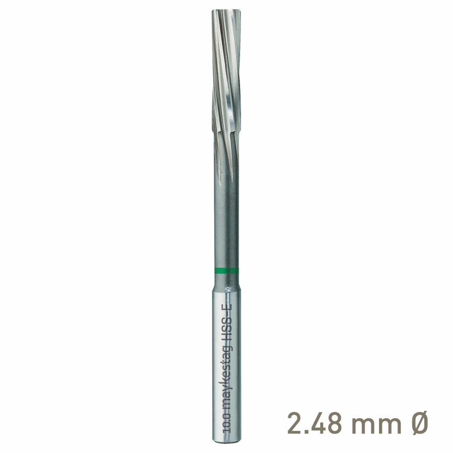 (image for) Maykestag HSS-E NC Machine Reamer 2.48mm Nominal Shank Form D