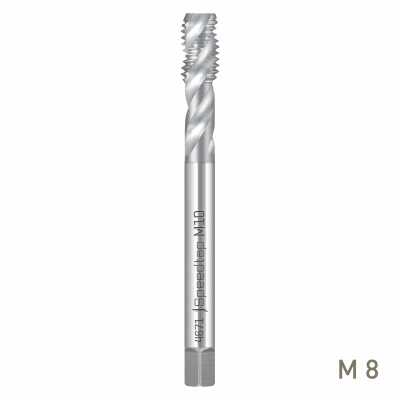 (image for) Maykestag Speedtap Universal HSSE-V3 Machine Tap M8 Spiral Fluted DIN 376
