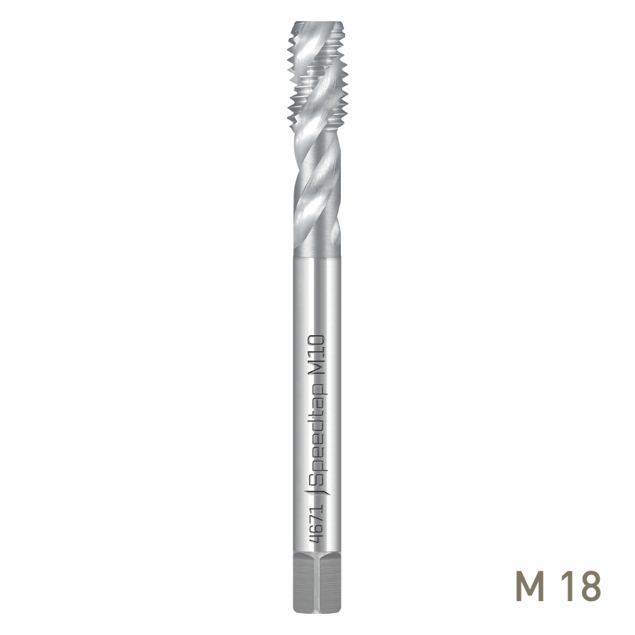 (image for) Maykestag Speedtap Universal HSSE-V3 Machine Tap M18 Spiral Fluted DIN 376