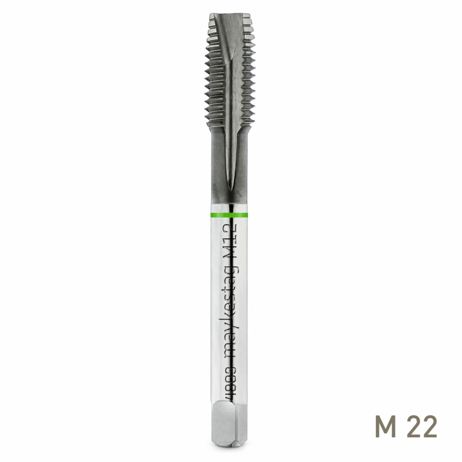 (image for) Maykestag HSS-Co5 Machine Tap M22 x 2.5 Straight Fluted DIN 376 Code 4803