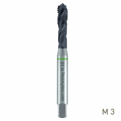 (image for) Maykestag HSS-Co5 Machine Tap M3 Spiral Fluted ALUNIT DIN 371/376