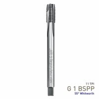 (image for) Maykestag HSS-Co5 Machine Tap G 1 BSPP Straight Fluted Whitworth Pipe Thread