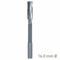 (image for) Maykestag Solid Carbide NC Machine Reamer 16mm Left Hand Spiral H7 Form B