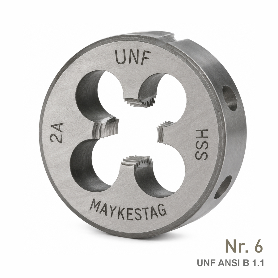 (image for) Maykestag HSS UNF Round Die No. 6-40 ANSI B 1.1