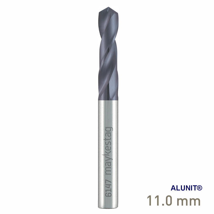 (image for) Maykestag Solid Carbide Stub Drill 11mm Short Series DIN 6539 ALUNIT