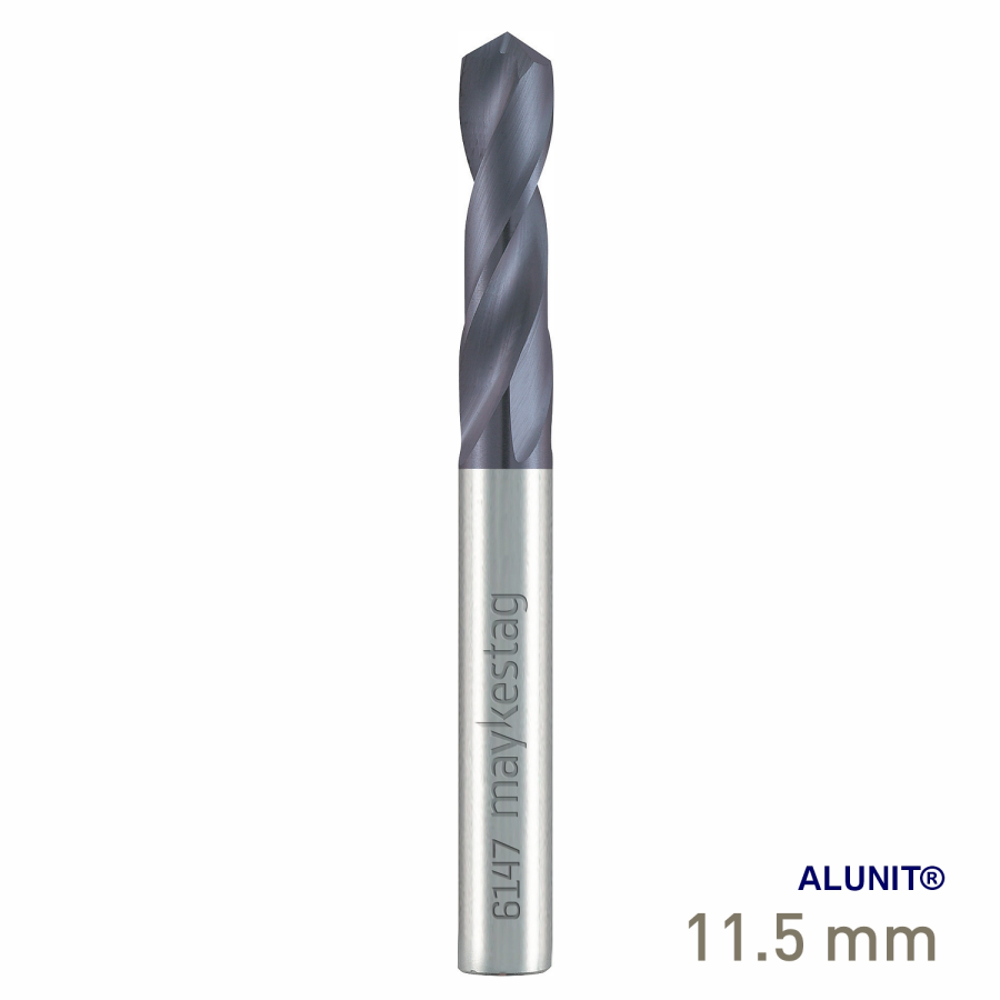 (image for) Maykestag Solid Carbide Stub Drill 11.5mm Short Series DIN 6539 ALUNIT