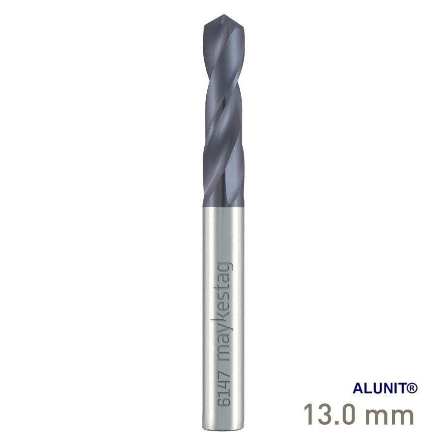 (image for) Maykestag Solid Carbide Stub Drill 13mm Short Series DIN 6539 ALUNIT