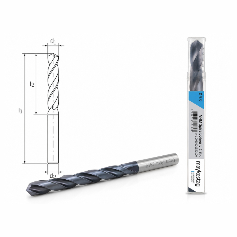 Modal Additional Images for Maykestag Solid Carbide Drill DIN 338 N ALUNIT&reg; 5.50mm
