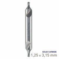 Maykestag VHM Solid Carbide Centre Drill 1.25mm DIN 333 A (image for) Maykestag VHM Solid Carbide Centre Drill 1.25mm DIN 333 A