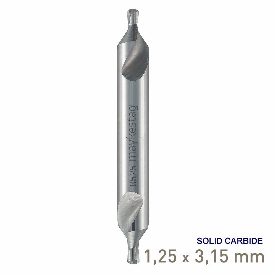 (image for) Maykestag VHM Solid Carbide Centre Drill 1.25mm DIN 333 A