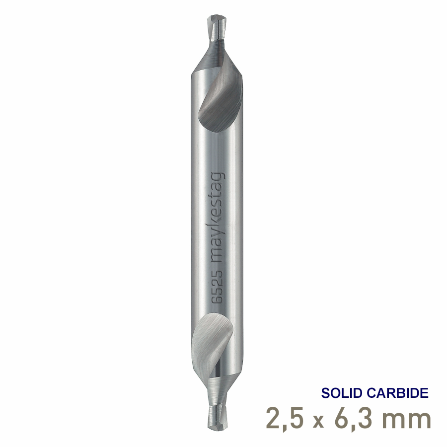 (image for) Maykestag VHM Solid Carbide Centre Drill 2.5mm DIN 333 A