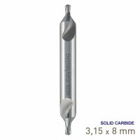 Maykestag VHM Solid Carbide Centre Drill 3.15mm DIN 333 A (image for) Maykestag VHM Solid Carbide Centre Drill 3.15mm DIN 333 A