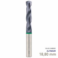 (image for) Maykestag Speeddrill+ Universal Solid Carbide Stub Drill ALTINDUR 18.80mm DIN 6537K 3xD
