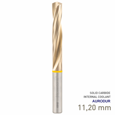 (image for) Maykestag Speeddrill+ Aluminium VHM Solid Carbide Drill 11.2mm DIN 6537L 5xD AURODUR