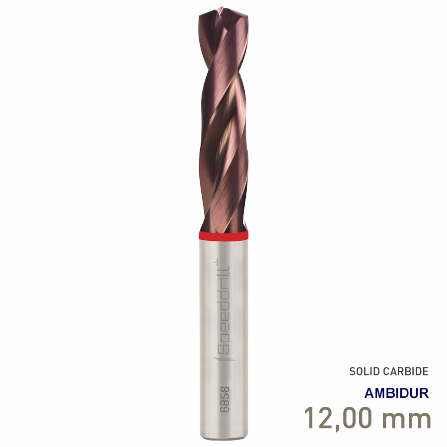 (image for) SPEED DRILL ULTRA HARD STEEL 12.0 68HRC AMBIDUR
