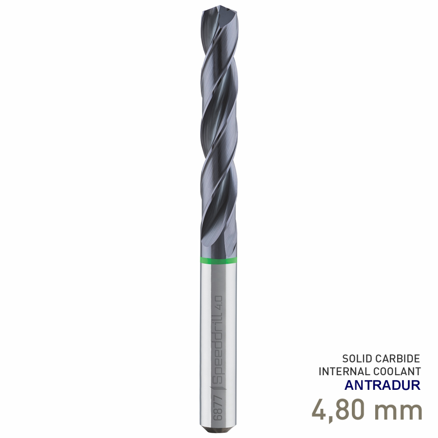 (image for) Maykestag Speeddrill 4.0 Universal Solid Carbide Drill 4.8mm 5xD ANTRADUR