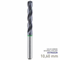 (image for) Maykestag Speeddrill 4.0 Universal Solid Carbide Drill 10.6mm 5xD ANTRADUR