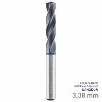 (image for) Maykestag Speeddrill 4.0-Inox HPC Solid Carbide Stub Drill 3.38mm 3xD