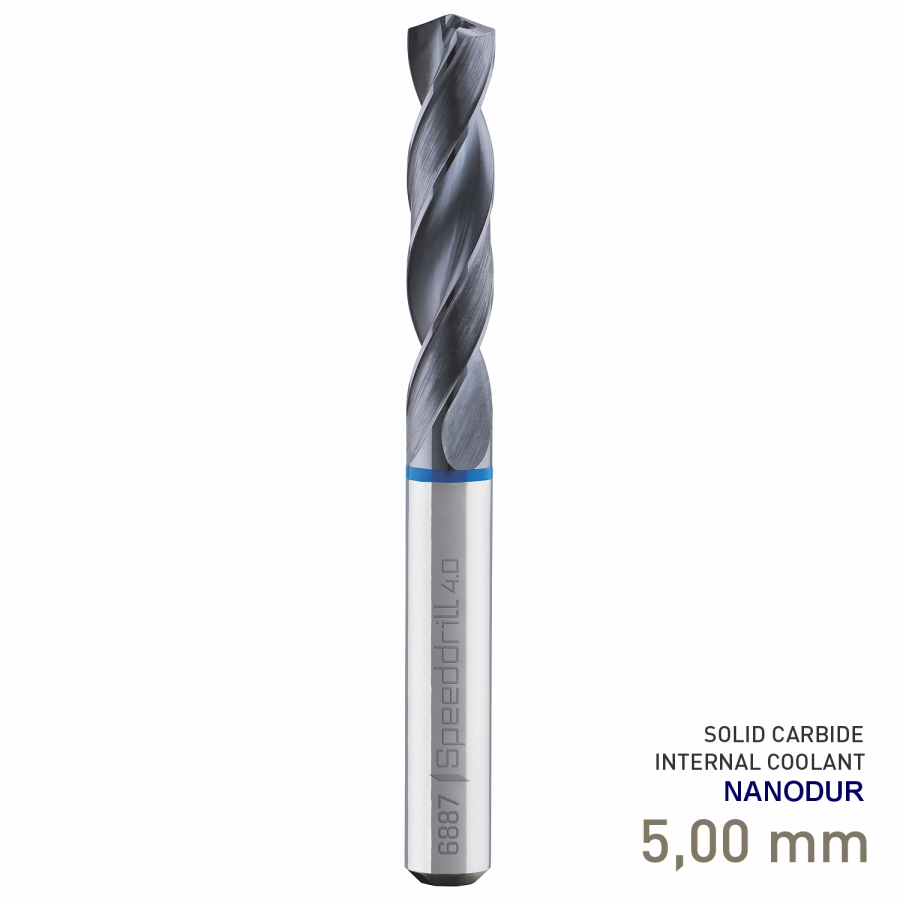 (image for) Maykestag Speeddrill 4.0-Inox HPC Solid Carbide Stub Drill 5mm 3xD