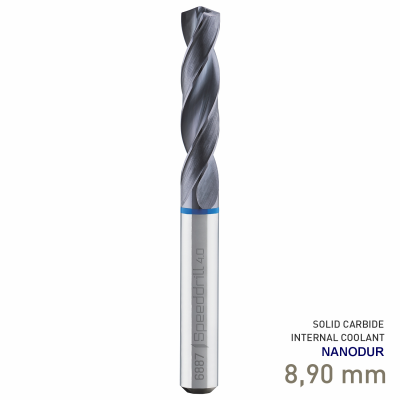 (image for) Maykestag Speeddrill 4.0-Inox HPC Solid Carbide Stub Drill 8.9mm 3xD