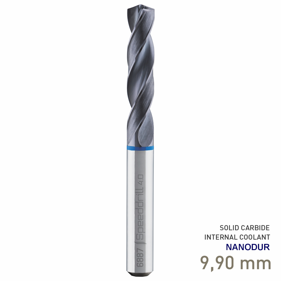 (image for) Maykestag Speeddrill 4.0-Inox HPC Solid Carbide Stub Drill 9.9mm 3xD