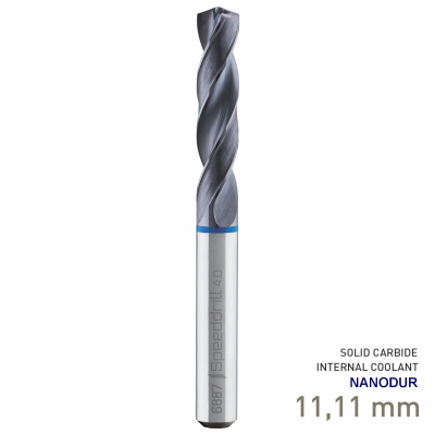 (image for) Maykestag Speeddrill 4.0-Inox HPC Solid Carbide Stub Drill 11.11mm 7/16' 3xD