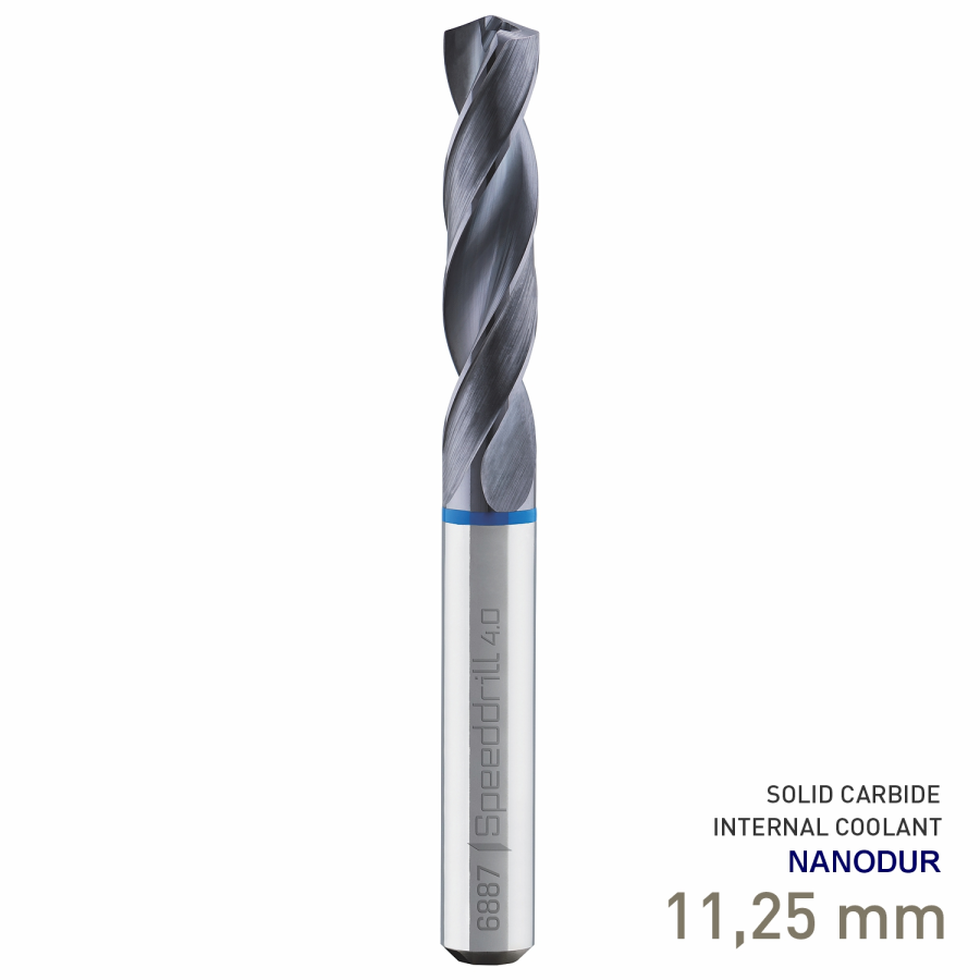 (image for) Maykestag Speeddrill 4.0-Inox HPC Solid Carbide Stub Drill 11.25mm 3xD