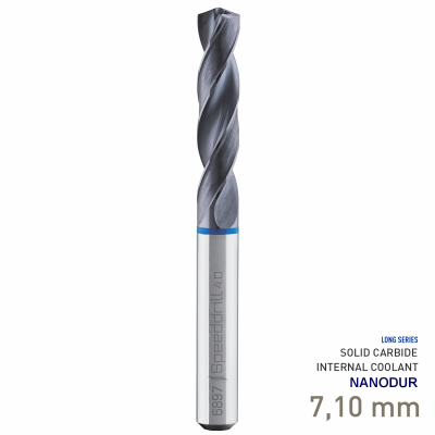 (image for) Maykestag Speeddrill 4.0-Inox HPC Solid Carbide Drill 7.1mm 5xD NANODUR