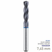 (image for) Maykestag Speeddrill 4.0-Inox HPC Solid Carbide Drill 7.45mm 5xD NANODUR