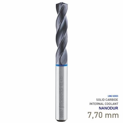 (image for) Maykestag Speeddrill 4.0-Inox HPC Solid Carbide Drill 7.7mm 5xD NANODUR