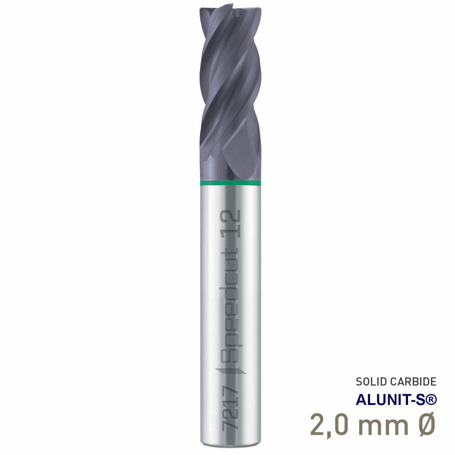 (image for) Maykestag Solid Carbide End Mill 2mm Speedcut Universal Long Series 3 Flute