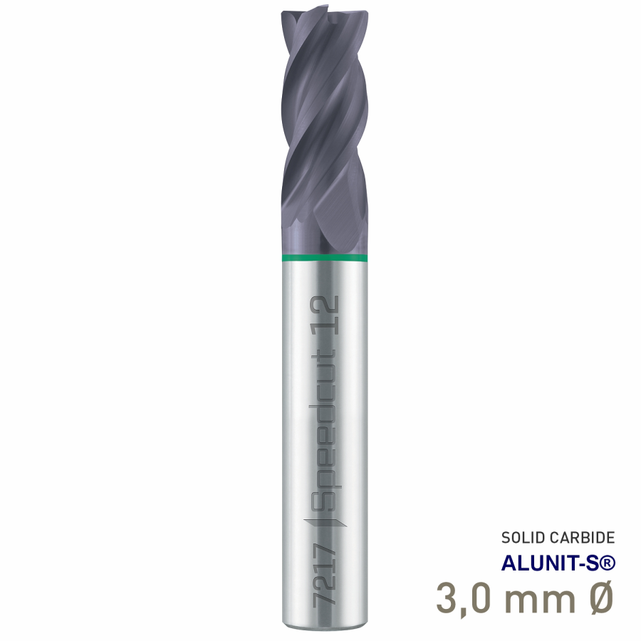 (image for) Maykestag Solid Carbide End Mill 3mm Speedcut Universal Long Series 4 Flute