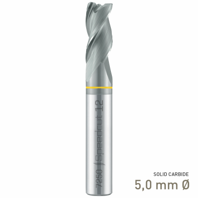 (image for) Maykestag VHM Solid Carbide End Mill Speedcut Aluminium 5mm Long Series Neck Relief 3 Flute Unequal Helix