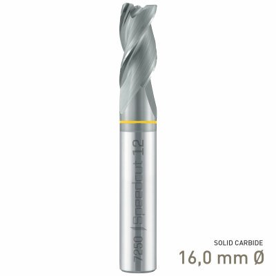 (image for) Maykestag VHM Solid Carbide End Mill Speedcut Aluminium 16mm Long Series Neck Relief 3 Flute Unequal Helix