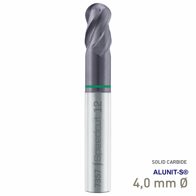 (image for) Scall Nose End Mill Sp Cut Univ. Z4 4.0 Din 6527lha Shank Din 6