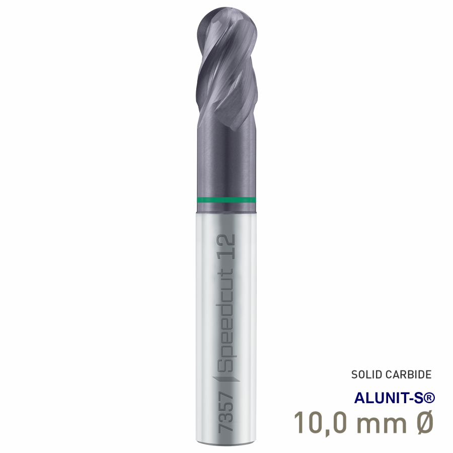 (image for) Scall Nose End Mill Sp Cut Univ. Z4 10.0 Din 6527lha Shank Din