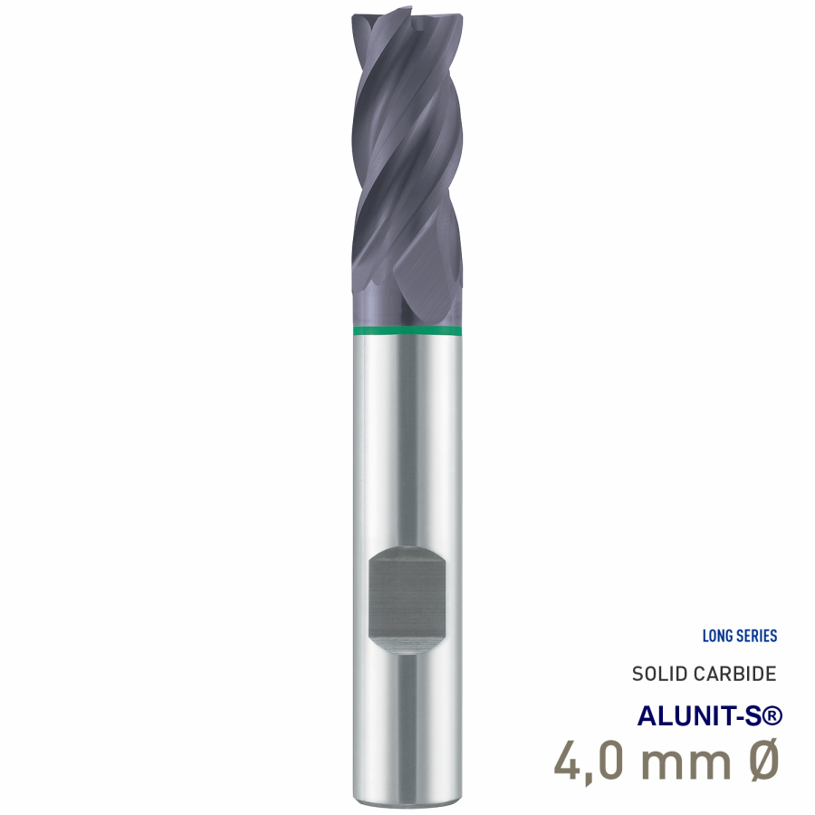 (image for) Maykestag Solid Carbide HPC End Mill 4mm Speedcut-Universal Long Series 4 Flute