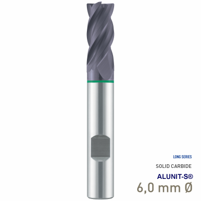 (image for) Maykestag Solid Carbide HPC End Mill 6mm Speedcut-Universal Long Series 4 Flute