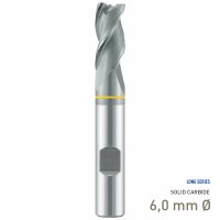(image for) Maykestag Speedcut-Aluminium Solid Carbide End Mill 6mm Long Series Neck 3 Flute
